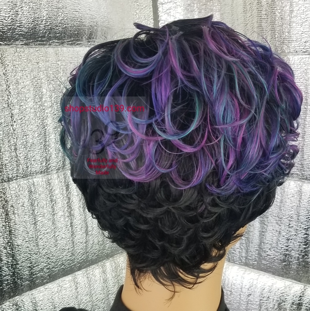 Short pixie Human hair wig - Picture 2 of 5